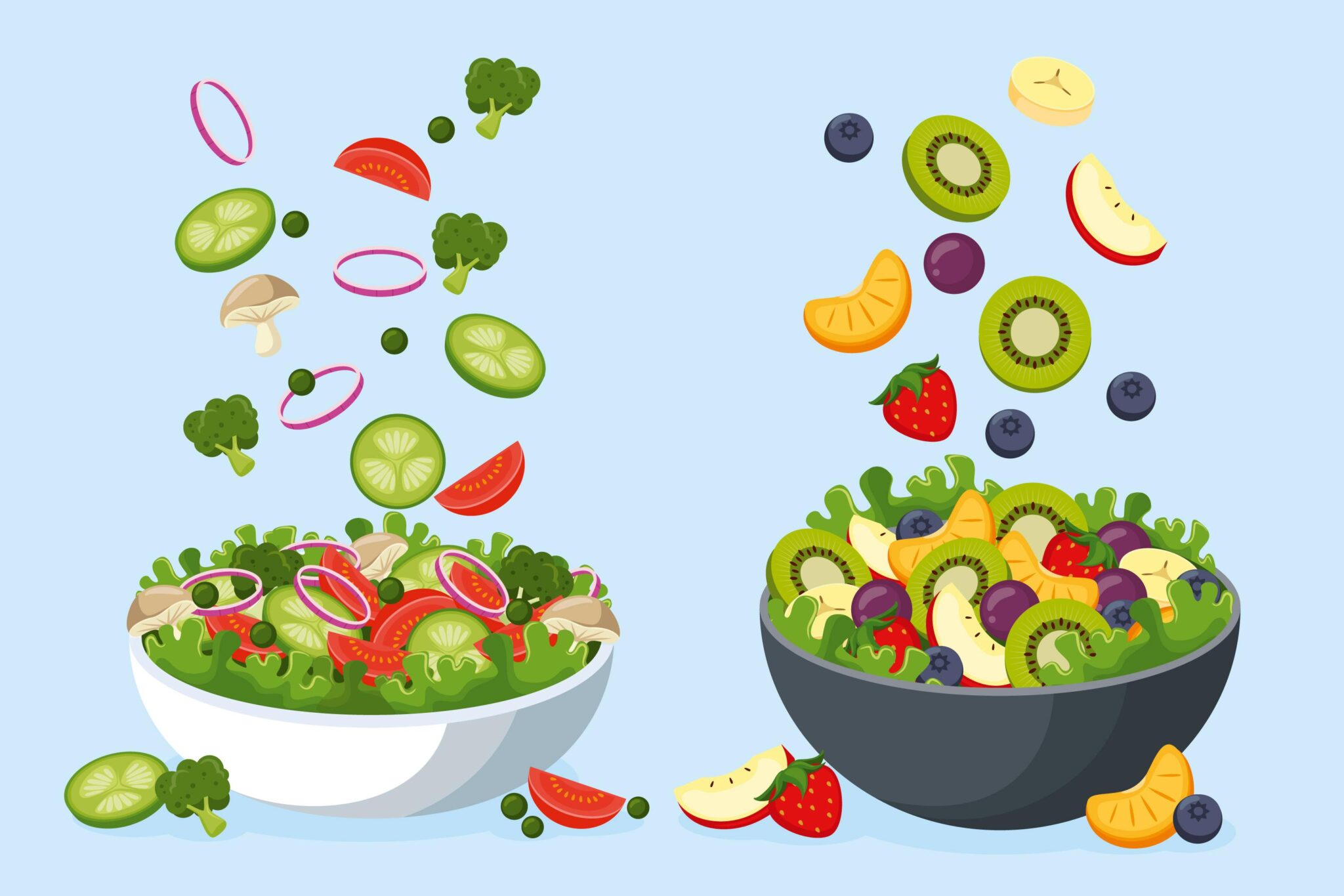 Rainbow Salad vector